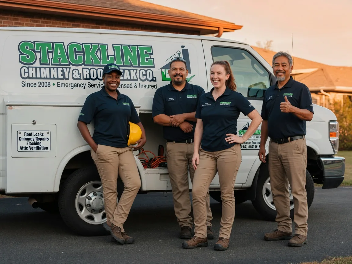 Chimney flashing repair company in Midway, TX